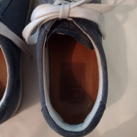 Frye Men's Blue Suede Sneakers - Picture 5 of 16
